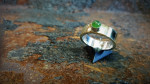 zilver ring met nefriet in kastje. Workshop voor 1 dag